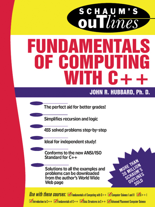 Title details for Fundamentals of Computing with C++ by John R. Hubbard - Available